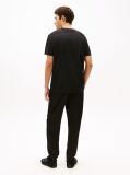 Black Regular Logo Embroidery T-Shirt  Men