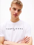 Alb Tricou Regular Cu Logo Brodat  Barbati