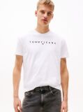 Alb Tricou Regular Cu Logo Brodat  Barbati