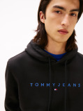 Black Regular Logo Hoody  Men