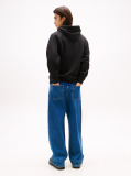 Black Regular Logo Hoody  Men