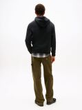 Black Regular Logo Hoody  Men