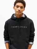 Black Regular Logo Hoody  Men