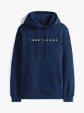 Blue Regular Logo Hoody  Men