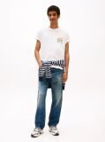 Bej Tricou Cu Grafic Logo Pe Spate  Barbati