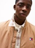 Brown Canvas Zip-Thru Gilet  Men