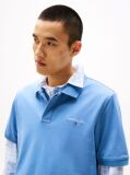 Blue Tricou Polo Croiala Regular Fit  Barbati