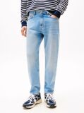 Denim Jeans Isaac Relaxati Cu Efect De Uzura Si Croiala Conica  Barbati