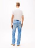Denim Jeansi Largi Cu Broderie Pe Tesatura  Barbati