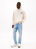 White Signature Logo Relaxed Hoody  Men