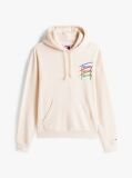 White Signature Logo Relaxed Hoody  Men