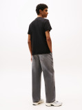 Negru Tricou Slim Cu Logo Tonal  Barbati