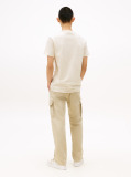 Bej Tricou Regular Mic Cu Motif  Barbati