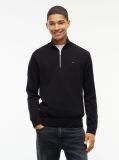 Black Tommy Flag Lightweight Slim Quarter-Zip Jumper  Men