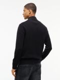Black Tommy Flag Lightweight Slim Quarter-Zip Jumper  Men