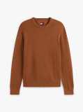 Beige Crew Neck Slim Jumper  Men