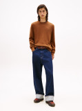 Beige Crew Neck Slim Jumper  Men