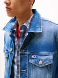 Denim Ryan Back Crest Embroidery Trucker Jacket  Men