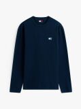 Blue Tonal Tommy Badge Long Sleeve T-Shirt  Men
