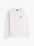 Bej Tricou Cu Maneca Lunga Si Emblema Tonala Tommy  Barbati