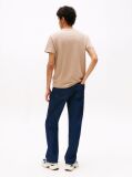 Bej Tricou Slim Cu Print Flag  Barbati