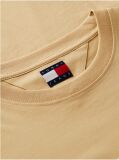 Bej Tricou Din Jersey Cu Guler Rotund Si Logo  Barbati