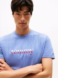 Blue Logo Jersey Crew Neck T-Shirt  Men