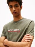 Green Logo Jersey Crew Neck T-Shirt  Men