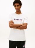 Beige Logo Jersey Crew Neck T-Shirt  Men