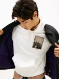 Black Oversized Fit Zip-Thru Corduroy Padded Overshirt  Men