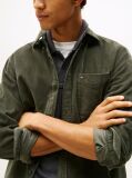 Green Regular Fit Corduroy Shirt  Men