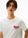 Grey Logo Slim Crew Neck T-Shirt  Men