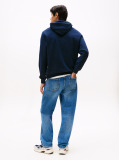 Blue Logo Drawstring Terry Hoody  Men
