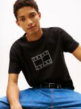 Black Logo Stamp Crew Neck T-Shirt  Men