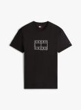 Black Logo Stamp Crew Neck T-Shirt  Men