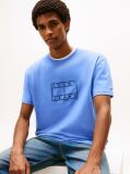 Blue Logo Stamp Crew Neck T-Shirt  Men