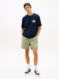 Blue Tricou Din Jersey Texturat Lejer Cu Logo Graphic  Barbati