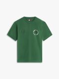 Green Circular Back Logo Relaxed T-Shirt  Men