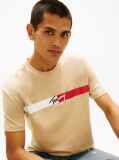 Bej Tricou Cu Logo Signature  Barbati