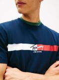 Blue Tricou Cu Logo Signature  Barbati