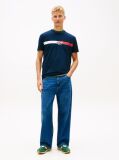 Blue Tricou Cu Logo Signature  Barbati