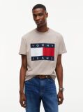 Maro Tricou Cu Guler Rotund Si Insigna Cu Steag  Barbati