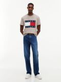 Maro Tricou Cu Guler Rotund Si Insigna Cu Steag  Barbati