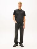 Negru Tricou Cu Insigna Tonal Tommy  Barbati