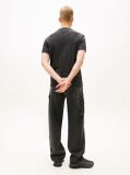Negru Tricou Cu Insigna Tonal Tommy  Barbati