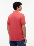 Rosu Polo Pique Cu Steag Hilfiger Croiala Regular   Barbati
