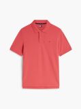 Rosu Polo Pique Cu Steag Hilfiger Croiala Regular   Barbati