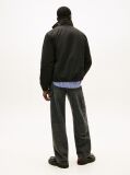 Black Water Repellent Funnel Neck Jacket  Men