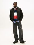 Black Water Repellent Funnel Neck Jacket  Men