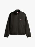 Black Water Repellent Funnel Neck Jacket  Men